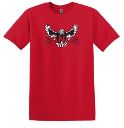 64000 SoftStyle Tee - Sands w/Eagle logo